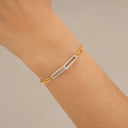 Bracelet STYLES bicolore double Maillon