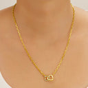 Collier doré PASSION Cœur & Trèfle