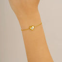 Bracelet PASSION doré Cœur & Trèfle