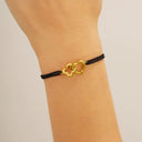 Bracelet doré PASSION Cœur & Trèfle