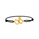 Bracelet doré PASSION Cœur & Trèfle