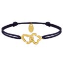 Bracelet PASSION cordelette bleu roi