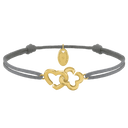 Bracelet PASSION cordelette gris clair
