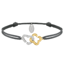 Bracelet PASSION cordelette gris foncé