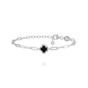 Bracelet LÉGENDE petit Trèfle Noir