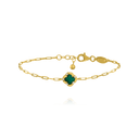 Bracelet LÉGENDE Trèfle Malachite
