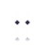 Boucles d'Oreilles Trèfle Lapis-Lazuli LÉGENDE