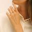 Bague Trèfle Nacre Rose LÉGENDE