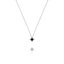 Collier Losange & Trèfle Noir LÉGENDE