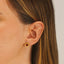 Boucles d'Oreilles Agate Rouge LÉGENDE