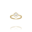 Bague solitaire dorée - LÉGENDE