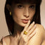 Bague dorée FORMES