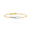 Bracelet STYLES bicolore double Maillon