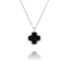 Collier LÉGENDE Trèfle Noir