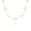 Collier LÉGENDE bicolores Perles Trèfles