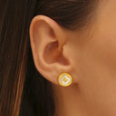 Boucles d'Oreilles clous LÉGENDE Trèfle