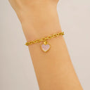 Bracelet PASSION Cœur Nacre