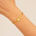 Bracelet LÉGENDE Doré petit Trèfle