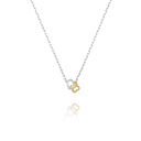 Collier PASSION Bicolore Cœur & Trèfle