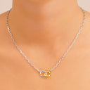 Collier PASSION Bicolore Cœur & Trèfle