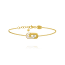 Bracelet Argent Doré & Nacre STYLES