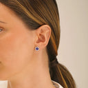 Boucles d'Oreilles Trèfle Lapis-Lazuli LÉGENDE