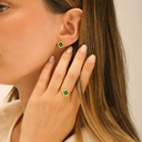 Bague Trèfle Malachite LÉGENDE