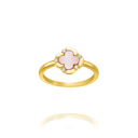 Bague Trèfle Nacre Rose LÉGENDE