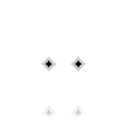 Boucles d'Oreilles Losange & Trèfle Noir LÉGENDE