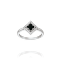 Bague Losange & Trèfle Noir LÉGENDE