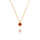 Collier Agate Rouge LÉGENDE