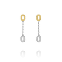 Boucles d'oreilles STYLES Maillons Bicolores