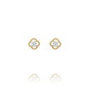 Boucles d'oreilles solitaire dorées - LÉGENDE