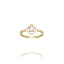 Bague solitaire dorée - LÉGENDE