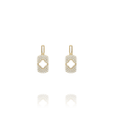 Boucles d'oreilles LÉGENDE – Motif trèfle ajouré