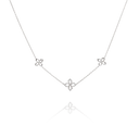 Collier PASSION Fleur en Argent & Oxydes de Zirconium