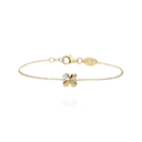 Bracelet Fleur PASSION Argent Doré & Oxyde de Zirconium