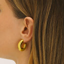 Semi Créoles FORMES Argent doré