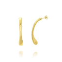 Boucles d’oreilles FORMES – Goutte en Argent Doré