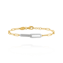 Bracelet STYLES bicolore double Maillon