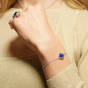 Bracelet  réversible LÉGENDE - Argent et Lapis-Lazuli