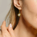 Boucles d'oreilles  réversible LÉGENDE - Argent et Nacre