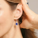 Boucles d'oreilles  réversible LÉGENDE - Argent et Lapis-Lazuli
