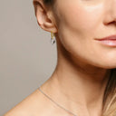 Boucles d’oreilles STYLES – Maillons élégants en Argent Bicolore