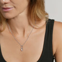 Collier STYLES Maillons en Argent & Oxydes de Zirconium porté