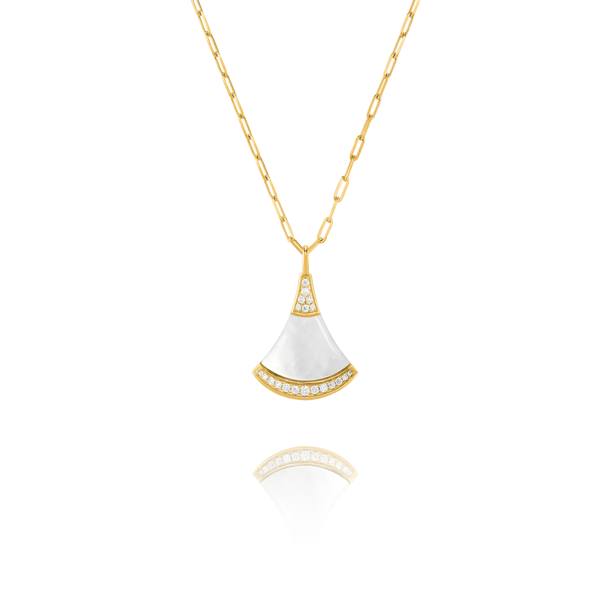 Collier Maille Ovale Argent Doré Nacre Femme | Charles Garnier Paris