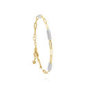 Bracelet STYLES bicolore 3 Maillons