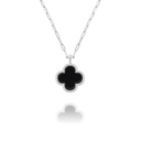 Collier LÉGENDE Trèfle Noir