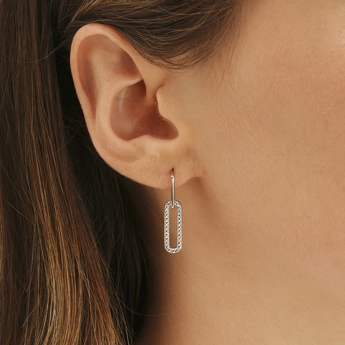 Les Boucles d'oreilles pendantes argent 925/1000, oxydes de zirconium, by  Stauffer